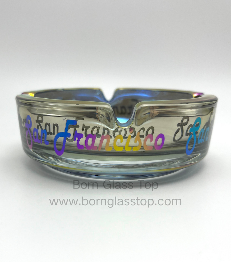 Electroplate Isolation San Francisco Glass Ashtray｜Dissipate The Tiredness