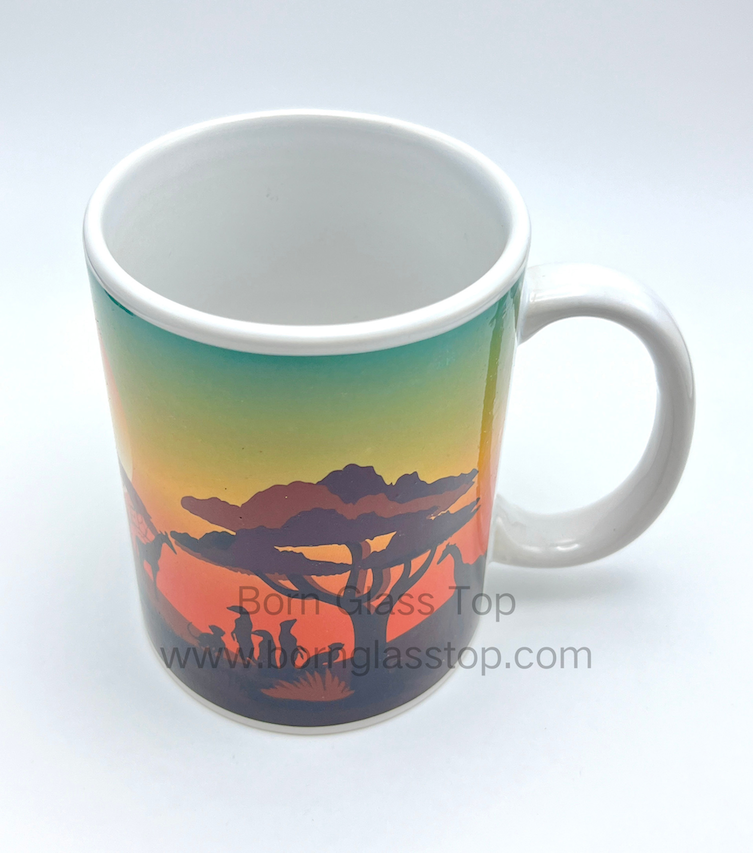 Personalized Decal Best African Savannah Animal Ceramic Coffee Travel Mug