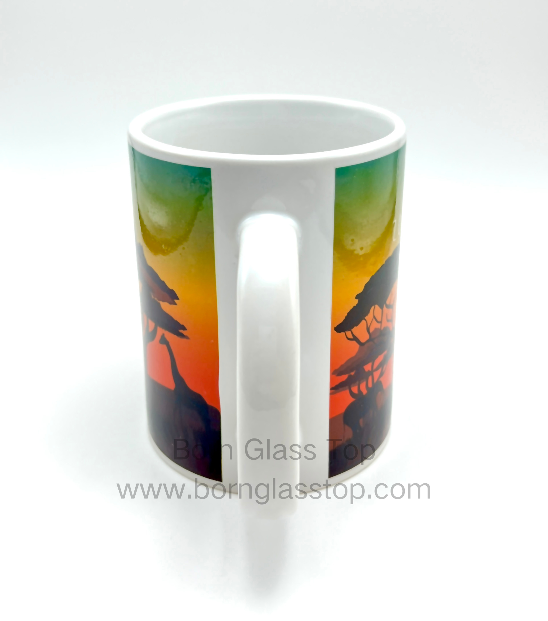 Personalized Decal Best African Savannah Animal Ceramic Coffee Travel Mug