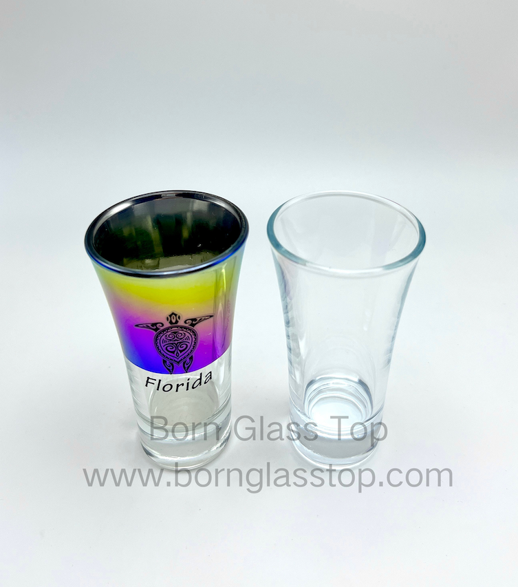 70ml Electroplate Isolation Big Tulip Shooter Shot Glass With Turtle