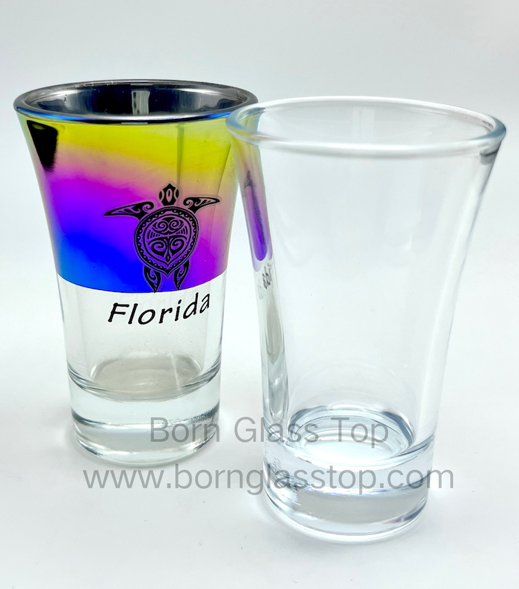 70ml Electroplate Isolation Big Tulip Shooter Shot Glass With Turtle