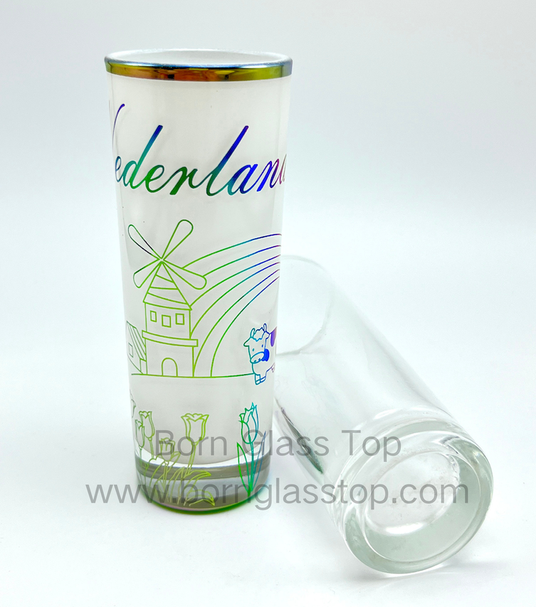 High Tumbler Shot Glass Electroplate Isolation Windmill｜Good Gift