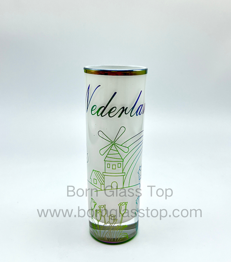 High Tumbler Shot Glass Electroplate Isolation Windmill｜Good Gift