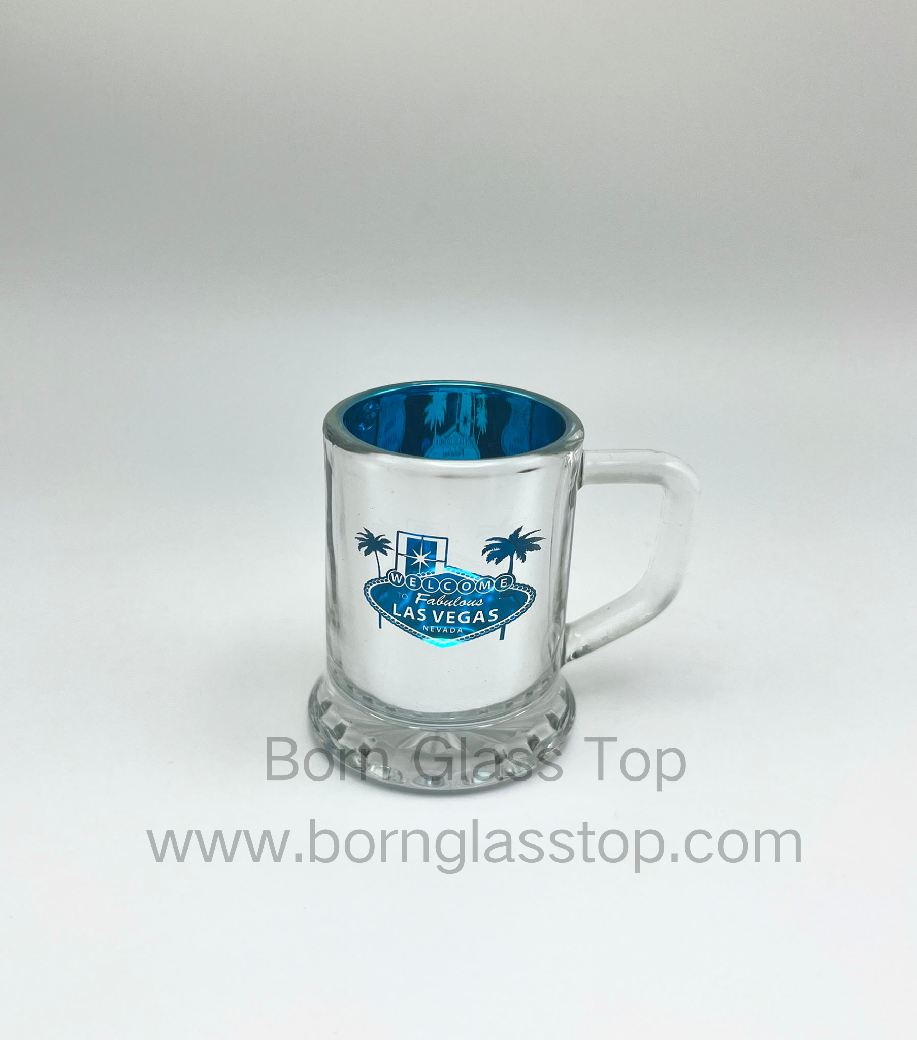 Mini Electroplate Wholesale Glass Mugs Welcome To LA Shot Glass 