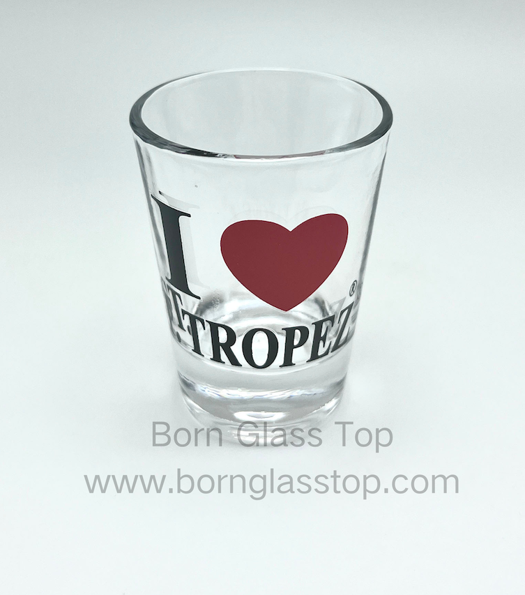 Love City Item Simple Decal 1.5oz Shot Glass Silk-Screen For Souvenir 
