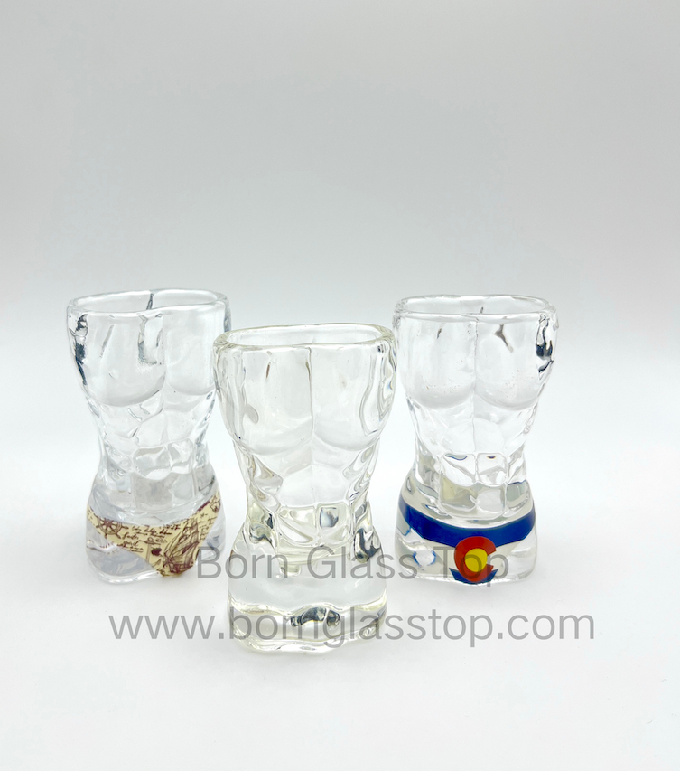 Well-Design Wholesale Carton Decal Man-Body Modern Shot Glasses
