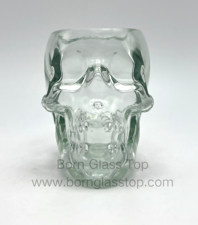 Unique 80ml Skull 3D Form Head Shot Realistic Glass Whiskey Blank Cup