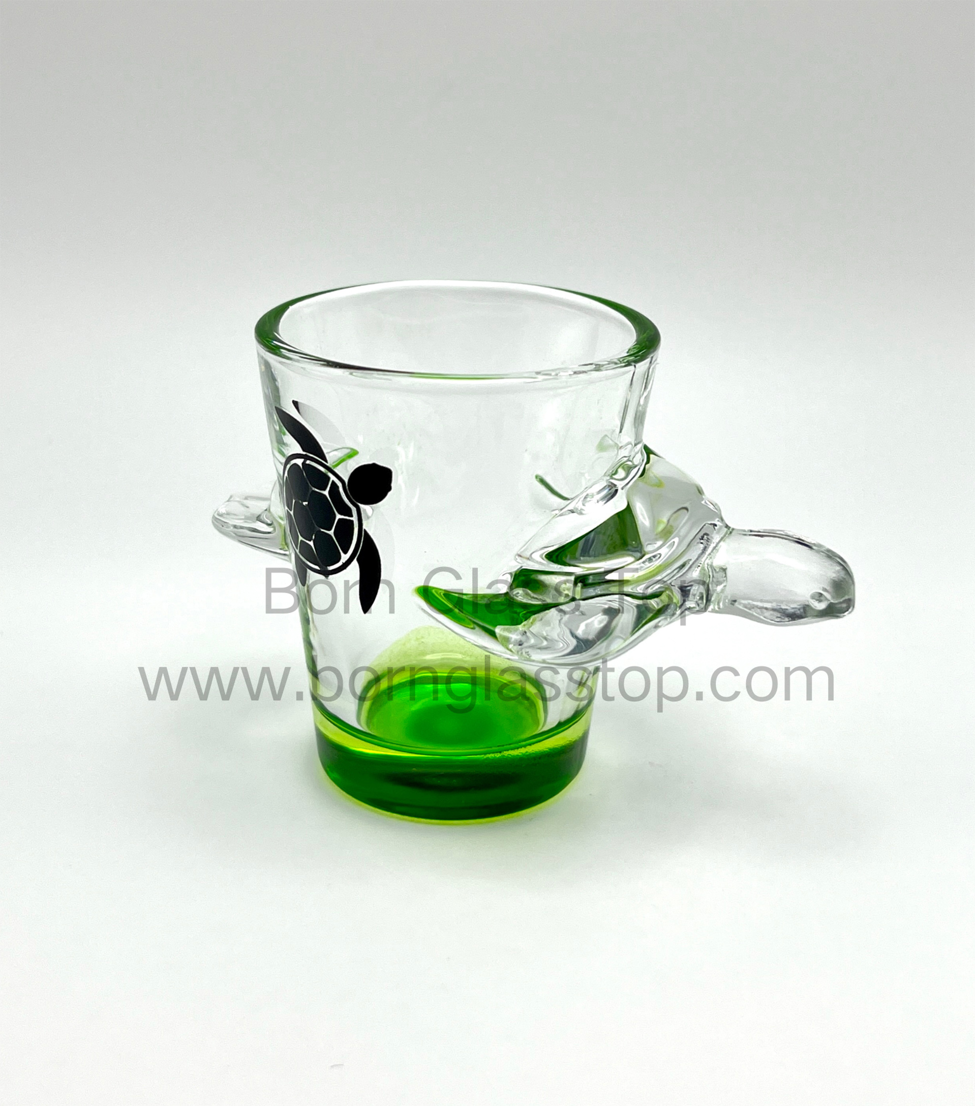 Alaska Wolf Shape Silhouette Memories Single Decal Animal Shot Glass