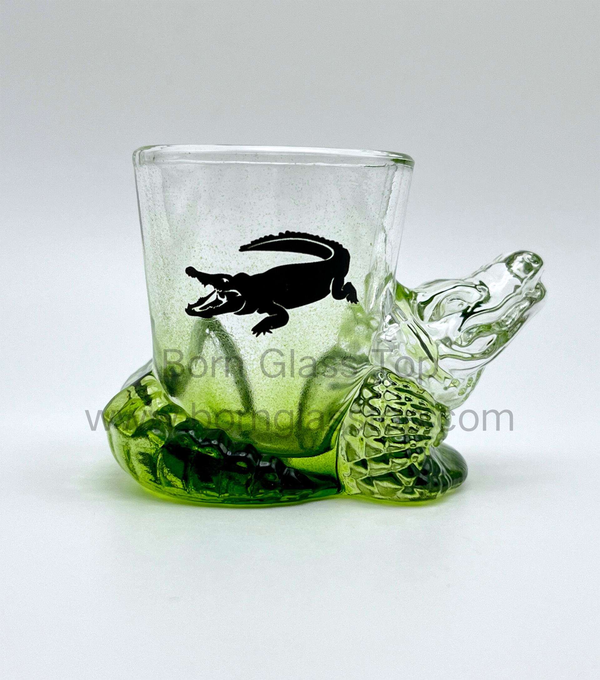 Alaska Wolf Shape Silhouette Memories Single Decal Animal Shot Glass