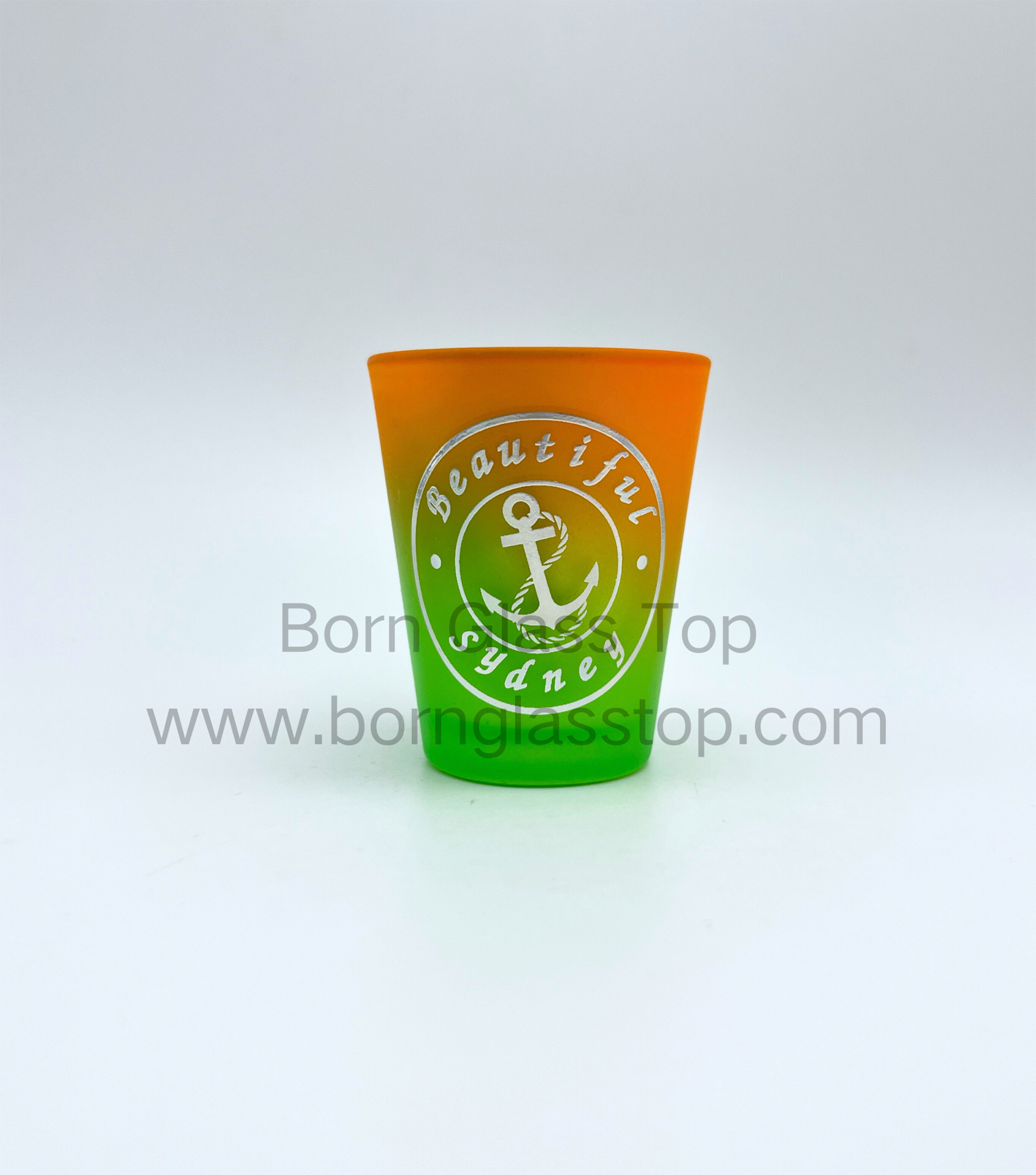 Istanbul/LA City Signs Souvenirs Electroplating Gradual Shot Glass 