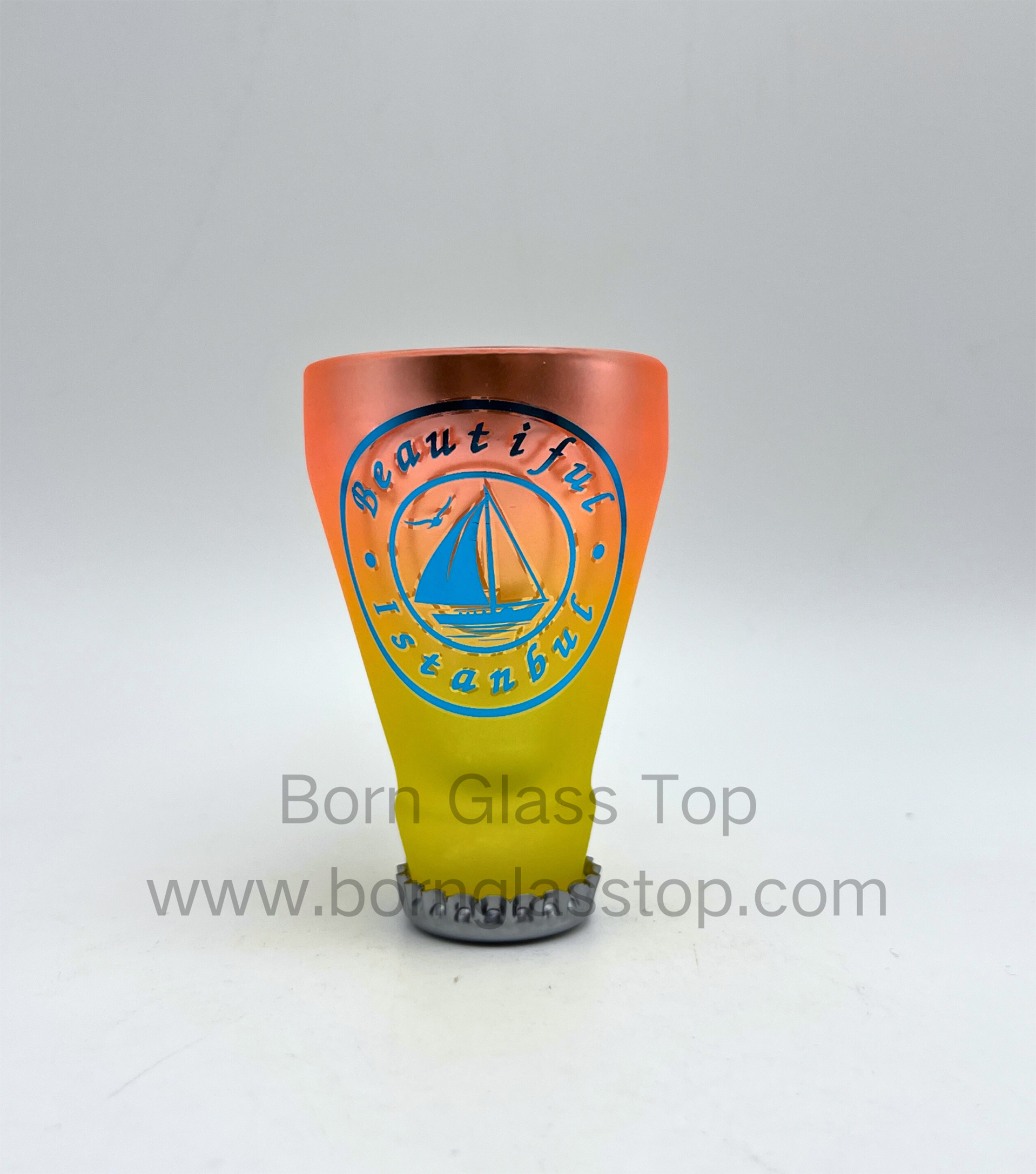 Two-Colors Spray Beer Cap Silver-Pressed Electroplating Shot Glass 